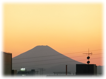 17：15の富士山